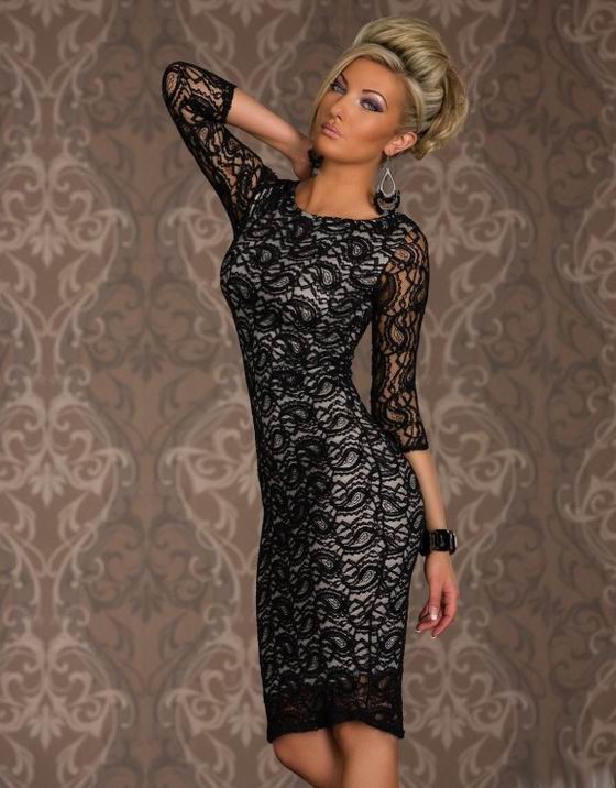 Siren Paisley Lace Midi Bodycon Dress